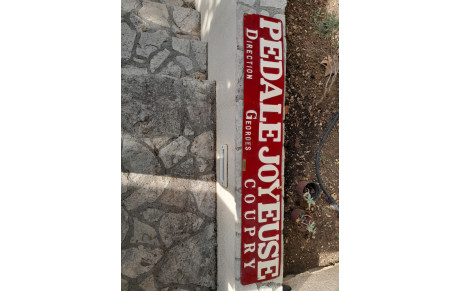 plaque pedale joyeuse